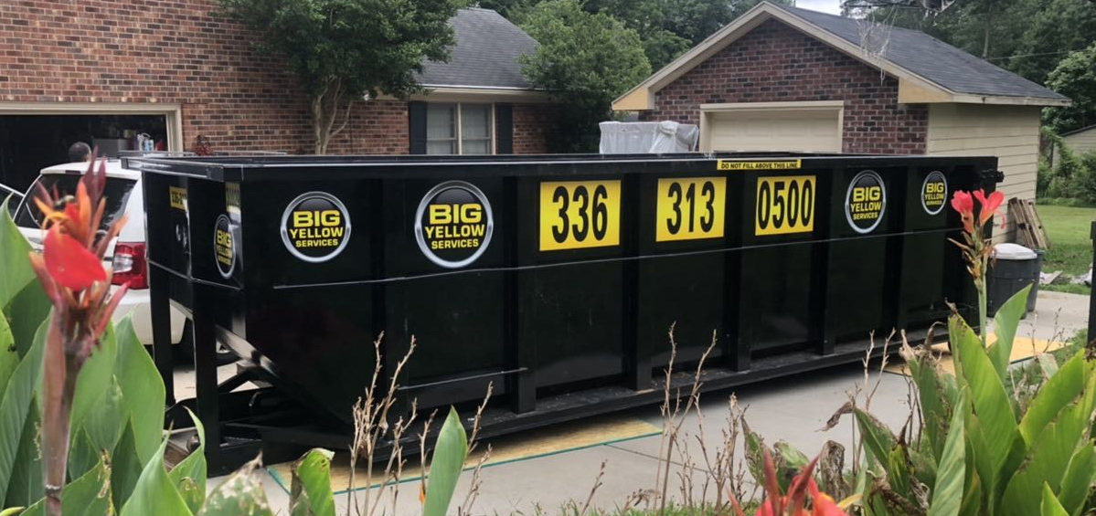 Roll-off dumpster rental service in Central NC