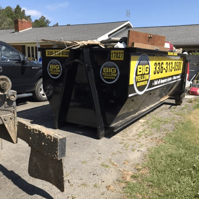Rural Hall NC 17yard DUmpster Rental Final Pickup 6 12 2020