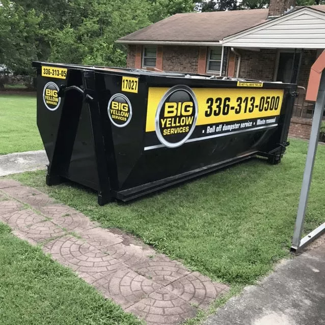 Greensboro NC 17yard Dumpster Rental Final Pickup 6 15 2020