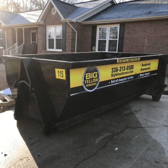Dumpster Rental Service Customer On Rolling Meadows Road Randleman, NC 27317